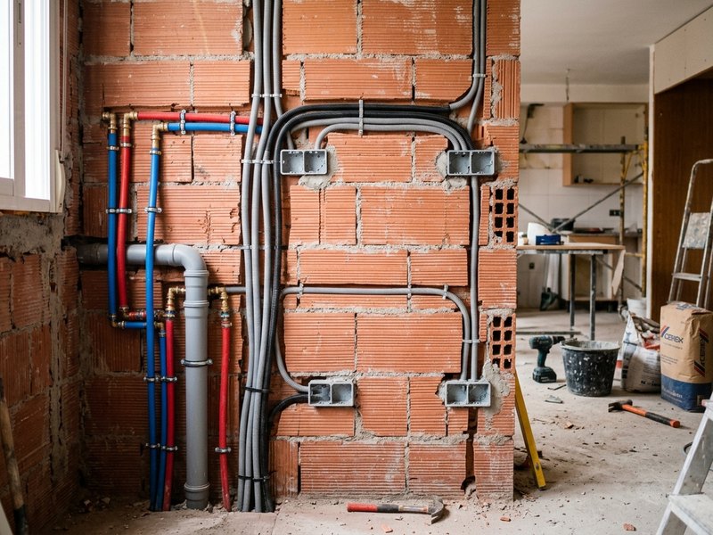 Instalaciones de fontanería y electricidad en cocina en Sevilla