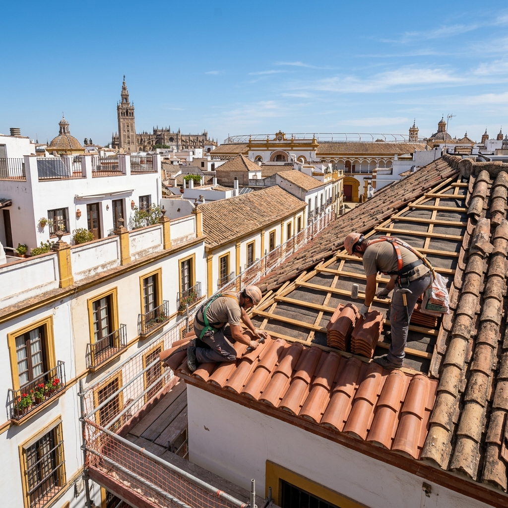 Impermeabilización y reforma de tejados en Sevilla
