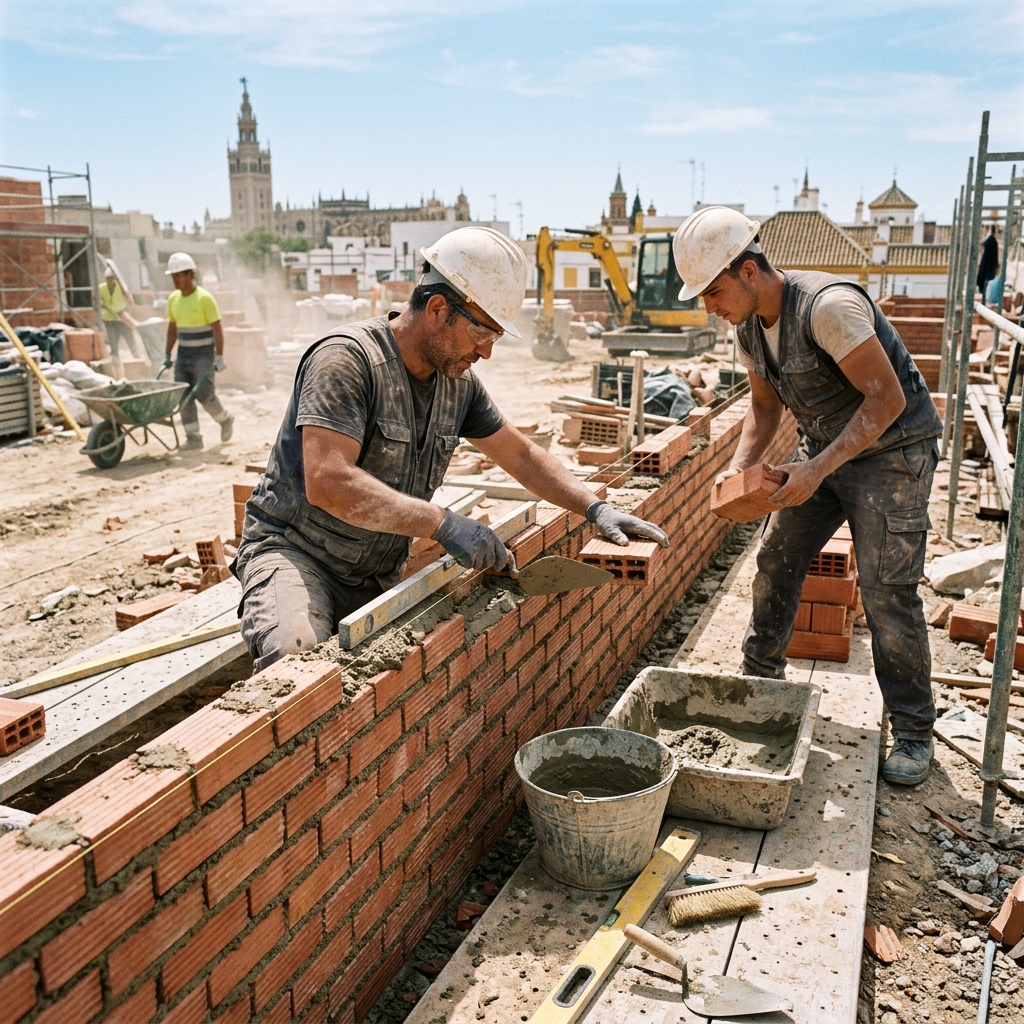 Trabajos de albañilería profesional en Sevilla